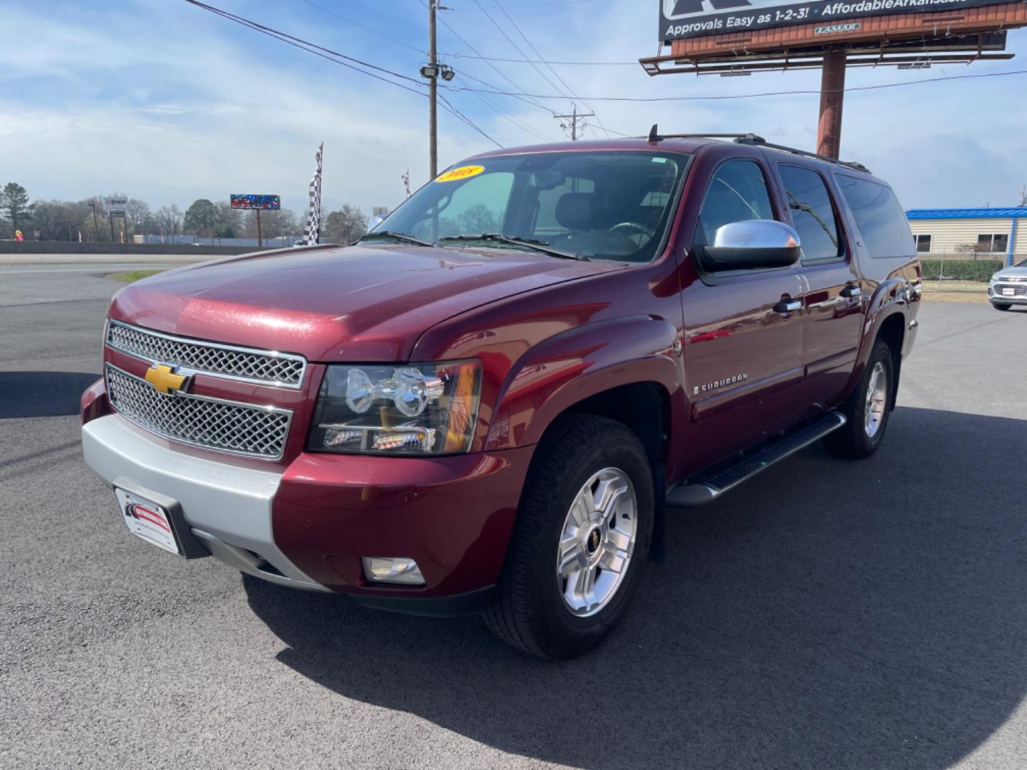 2008 Maroon Chevrolet Suburban 1500 (3GNFK16348G) with an V8, 5.3 Liter engine, Automatic, 4-Spd w/Overdrive transmission, located at 8008 Warden Rd, Sherwood, AR, 72120, (501) 801-6100, 34.830078, -92.186684 - Photo#3